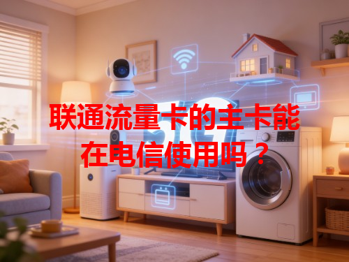 联通流量卡的主卡能在电信使用吗？