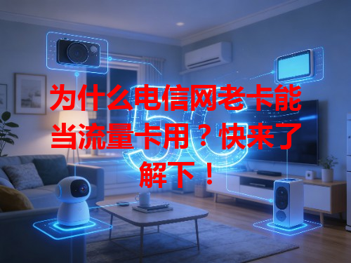 为什么电信网老卡能当流量卡用？快来了解下！