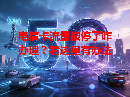 电信卡流量被停了咋办理？看这里有办法！