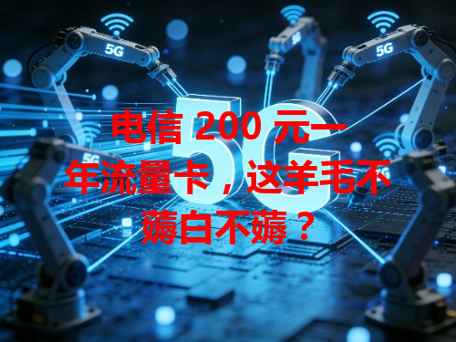 电信 200 元一年流量卡，这羊毛不薅白不薅？