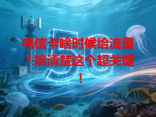 电信卡啥时候给流量？搞清楚这个超关键！