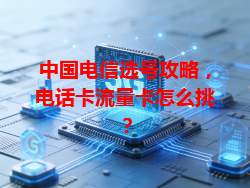中国电信选号攻略，电话卡流量卡怎么挑？