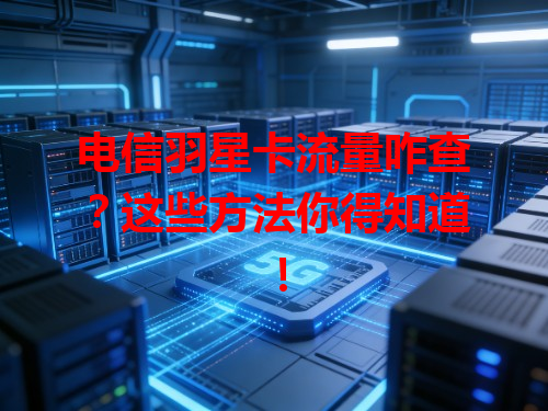 电信羽星卡流量咋查？这些方法你得知道！