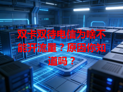 双卡双待电信为啥不能开流量？原因你知道吗？