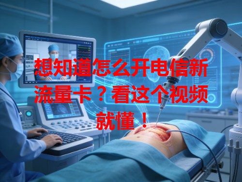 想知道怎么开电信新流量卡？看这个视频就懂！