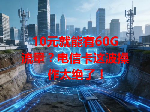 10元就能有60G流量？电信卡这波操作太绝了！