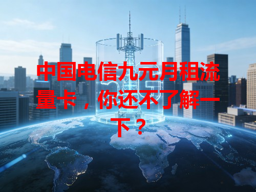 中国电信九元月租流量卡，你还不了解一下？
