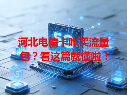 河北电信卡咋买流量包？看这篇就懂啦！