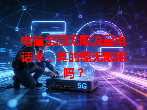 电信全国无限流量电话卡，真的能无限用吗？