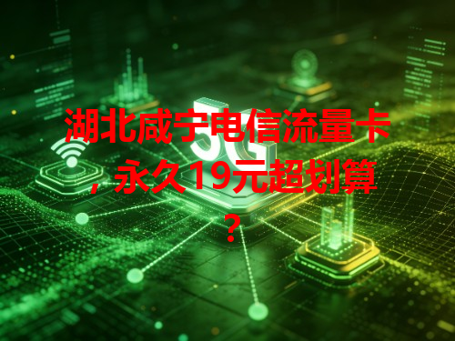 湖北咸宁电信流量卡，永久19元超划算？