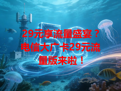29元享流量盛宴？电信大广卡29元流量版来啦！