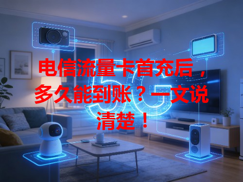 电信流量卡首充后，多久能到账？一文说清楚！
