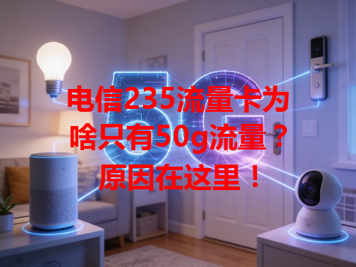 电信235流量卡为啥只有50g流量？原因在这里！