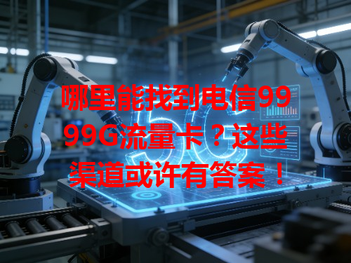 哪里能找到电信9999G流量卡？这些渠道或许有答案！