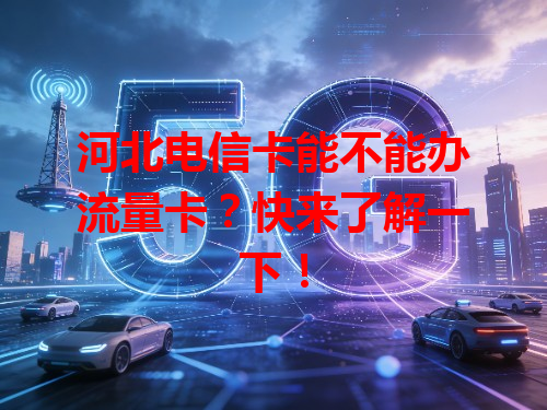 河北电信卡能不能办流量卡？快来了解一下！