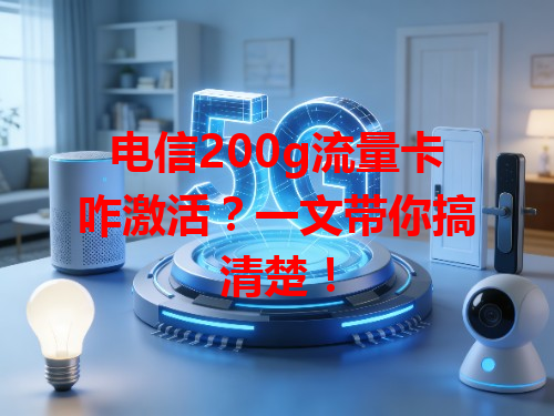 电信200g流量卡咋激活？一文带你搞清楚！