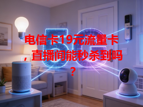电信卡19元流量卡，直播间能秒杀到吗？