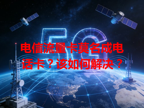 电信流量卡莫名成电话卡？该如何解决？