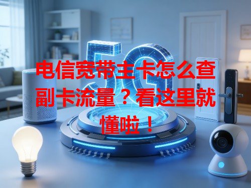 电信宽带主卡怎么查副卡流量？看这里就懂啦！
