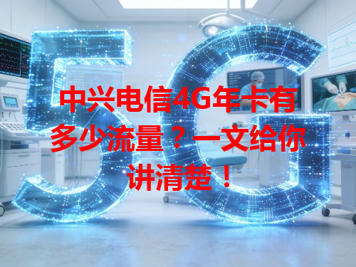 中兴电信4G年卡有多少流量？一文给你讲清楚！