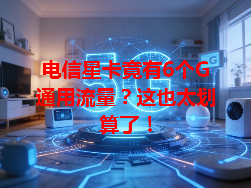 电信星卡竟有6个G通用流量？这也太划算了！