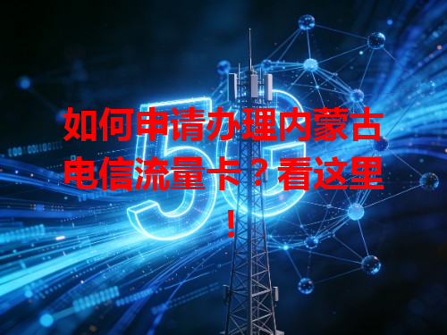 如何申请办理内蒙古电信流量卡？看这里！