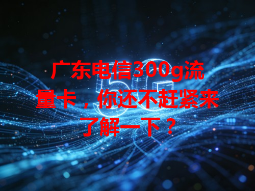 广东电信300g流量卡，你还不赶紧来了解一下？