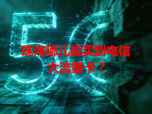 珠海哪儿能买到电信大流量卡？