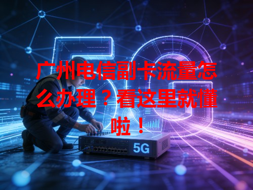 广州电信副卡流量怎么办理？看这里就懂啦！