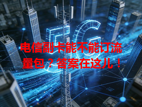 电信副卡能不能订流量包？答案在这儿！