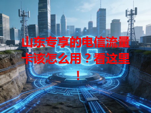山东专享的电信流量卡该怎么用？看这里！