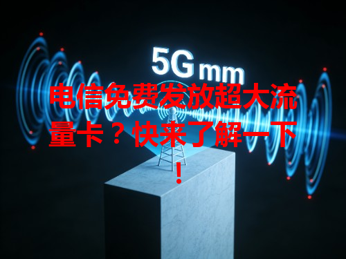 电信免费发放超大流量卡？快来了解一下！