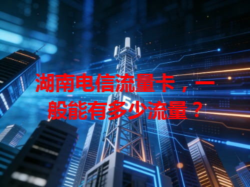 湖南电信流量卡，一般能有多少流量？