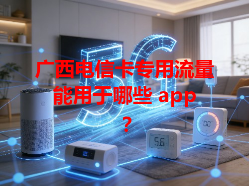 广西电信卡专用流量能用于哪些 app？