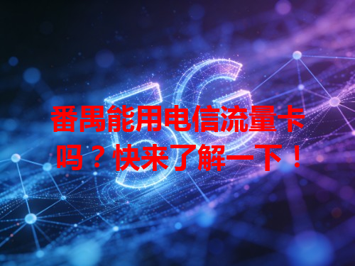 番禺能用电信流量卡吗？快来了解一下！