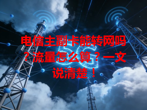 电信主副卡能转网吗？流量怎么算？一文说清楚！