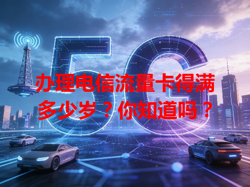办理电信流量卡得满多少岁？你知道吗？