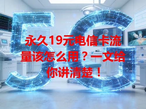 永久19元电信卡流量该怎么用？一文给你讲清楚！