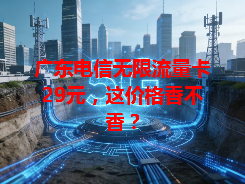 广东电信无限流量卡29元，这价格香不香？