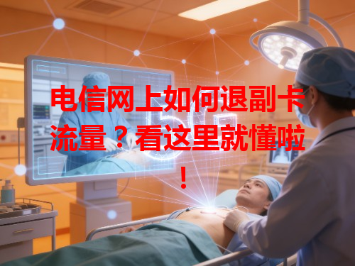 电信网上如何退副卡流量？看这里就懂啦！