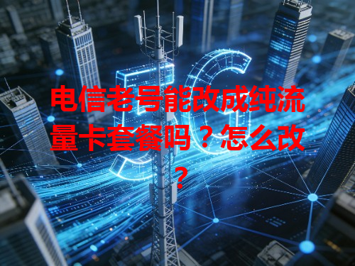 电信老号能改成纯流量卡套餐吗？怎么改？