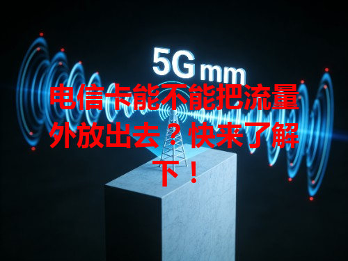 电信卡能不能把流量外放出去？快来了解下！