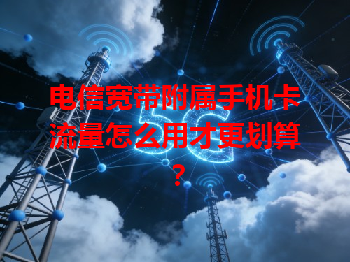 电信宽带附属手机卡流量怎么用才更划算？