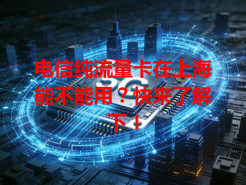 电信纯流量卡在上海能不能用？快来了解下！