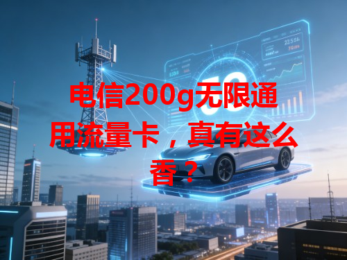 电信200g无限通用流量卡，真有这么香？