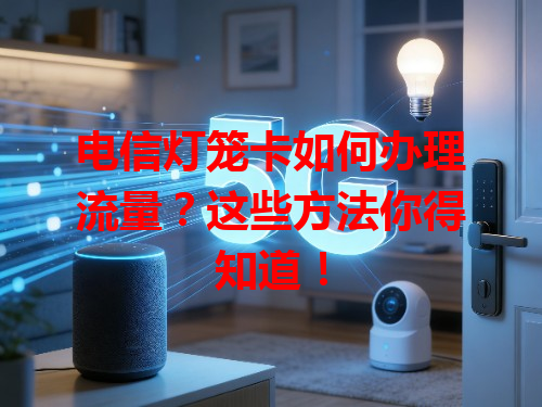 电信灯笼卡如何办理流量？这些方法你得知道！