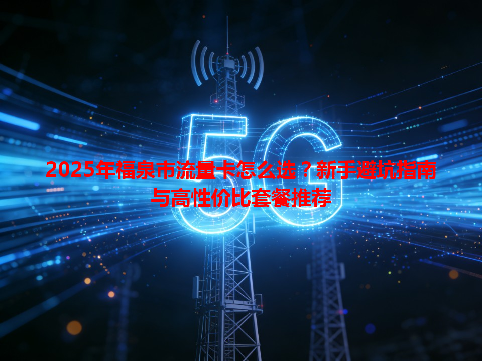 2025年福泉市流量卡怎么选？新手避坑指南与高性价比套餐推荐