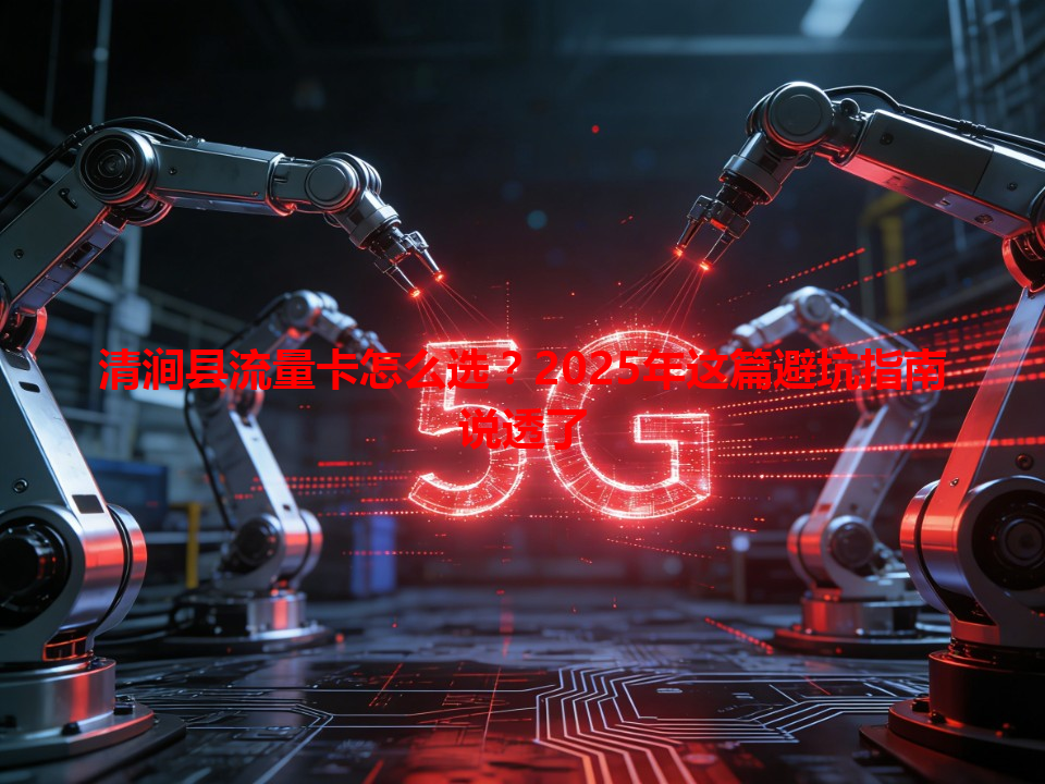 清涧县流量卡怎么选？2025年这篇避坑指南说透了