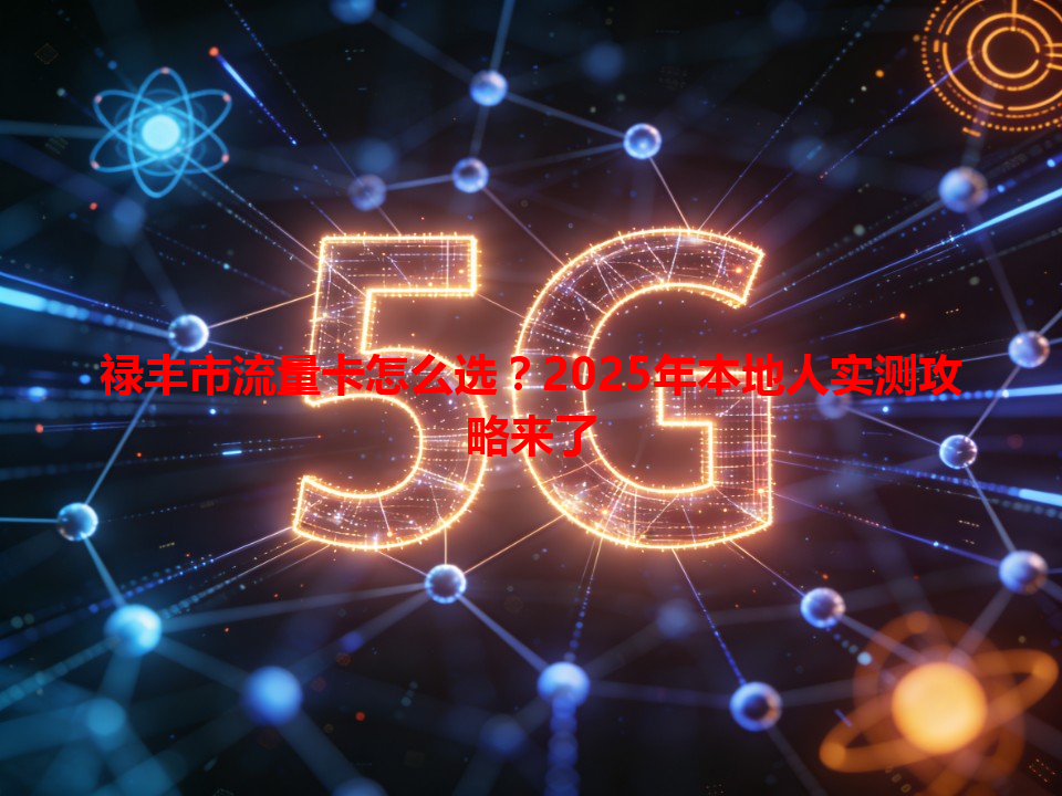 禄丰市流量卡怎么选？2025年本地人实测攻略来了