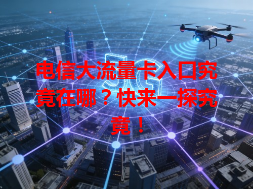 电信大流量卡入口究竟在哪？快来一探究竟！